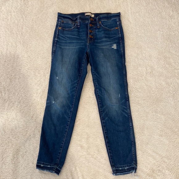 Madewell Denim - Madewell 10”High Rise Skinny Blue Jeans